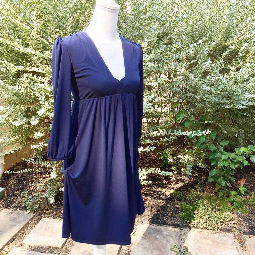 Aqua brand, Bloomingdale's navy blue dress